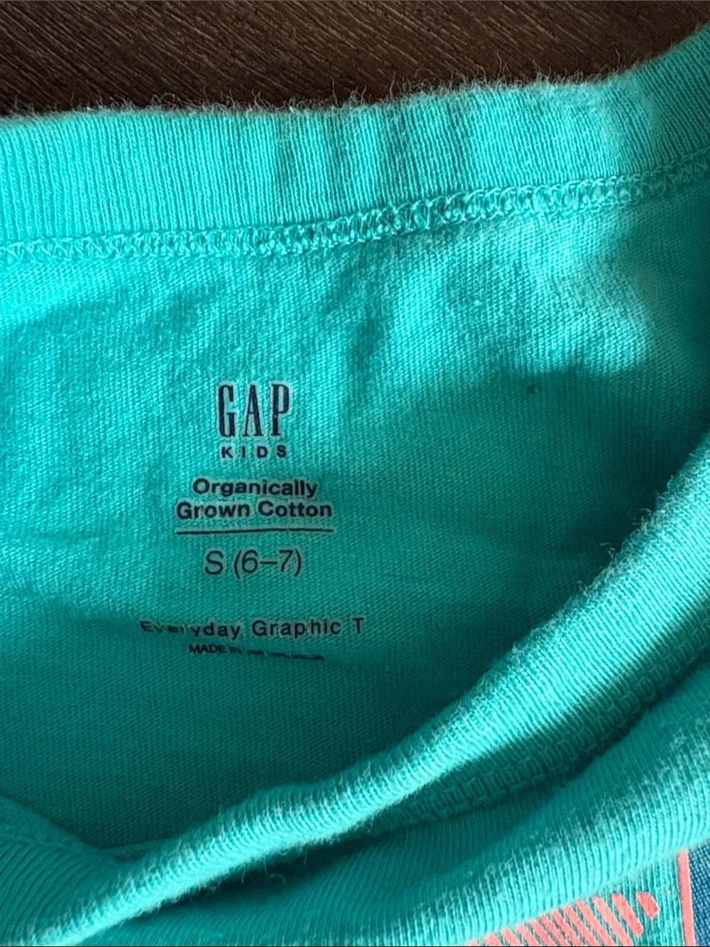 GAP Teal Surf Patch Graphic Tee